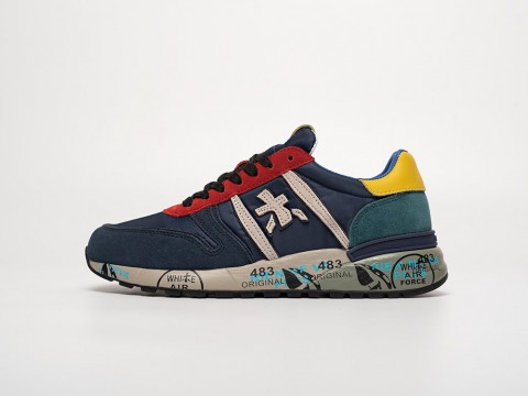 Premiata Lander Navy Blue / Red / Yellow