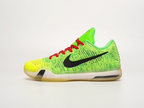 Мужские кроссовки Nike Kobe 10 Elite Low Grinch зеленые Мужские кроссовки Nike Kobe 10 Elite Low Grinch зеленые