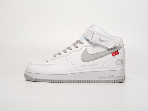 Nike Air Force 1 Mid x Supreme x The North Face White / Grey