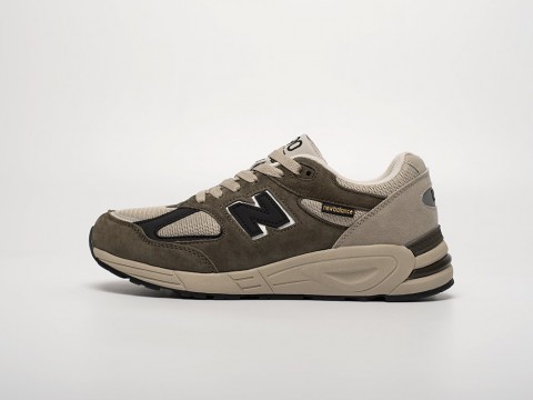 Мужские кроссовки New Balance 990v2 бежевые Мужские кроссовки New Balance 990v2 бежевые