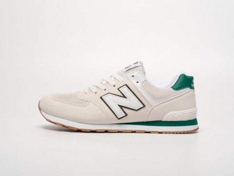 Мужские кроссовки New Balance 574 бежевые Мужские кроссовки New Balance 574 бежевые