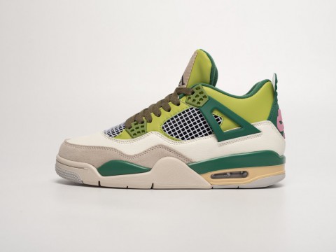 Nike Air Jordan 4 Retro White / Green / Beige