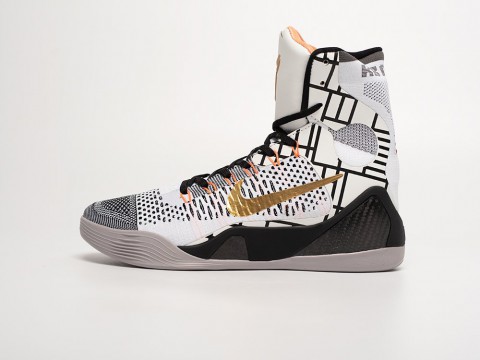 Мужские кроссовки Nike Kobe 10 Elite High Gold Fundamentals белые Мужские кроссовки Nike Kobe 10 Elite High Gold Fundamentals белые