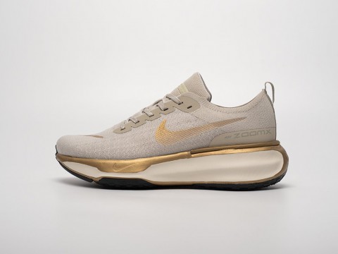 Nike ZoomX Invincible Run Flyknit 3 Grey / Gold