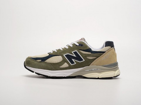 New Balance 990v3 Green / Navy Blue / Beige