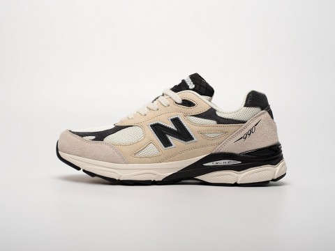 New Balance 990v3 White / Beige / Black