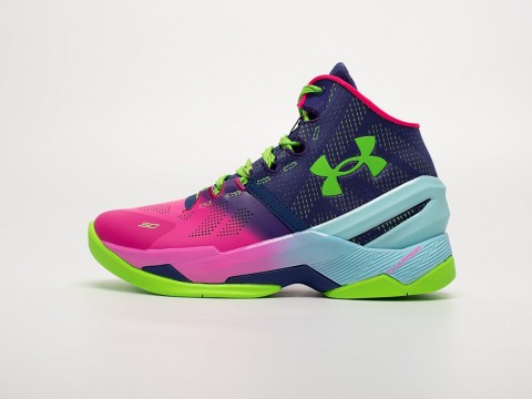 Under Armour Curry 2 WMNS Navy Blue / Pink / Green артикул 32560 Under Armour Curry 2 WMNS Navy Blue / Pink / Green артикул 32560