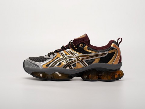 Asics Gel-Quantum Kinetic Grey / Gold / Burgundy артикул 32631