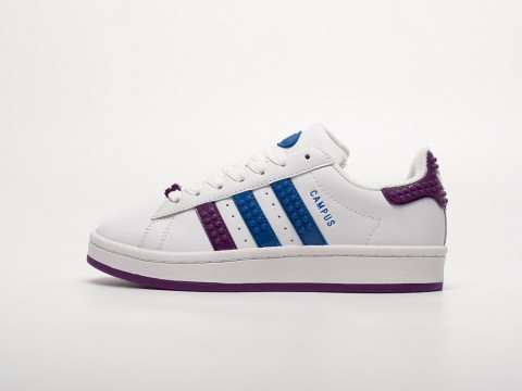 Adidas x LEGO x Campus WMNS White / Royal Blue / Purple артикул 32649