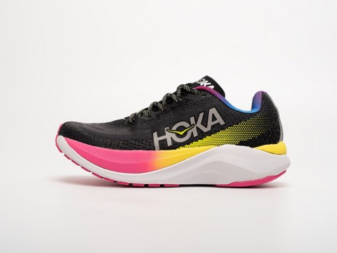 Hoka Mach X Black / Pink / Yellow