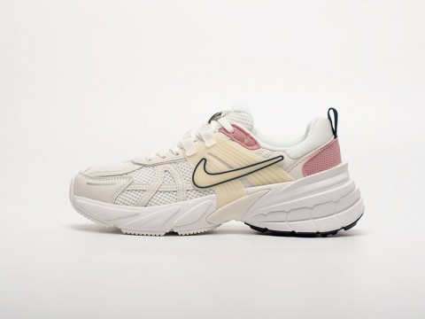 Nike V2K Run WMNS White / Beige / Pink артикул 32662