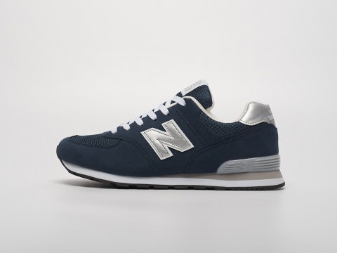 New balance 574 bleu marine et rose deals