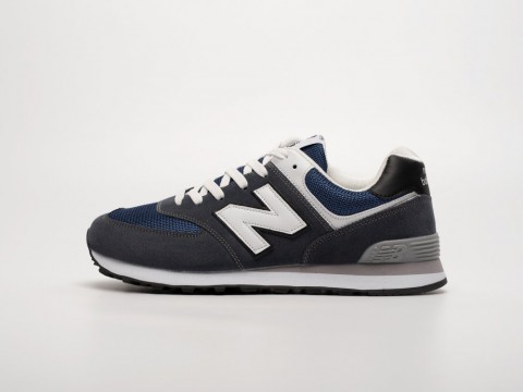 New Balance 574 Navy Blue / White