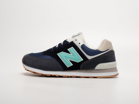 New Balance 574 Navy Blue / Green