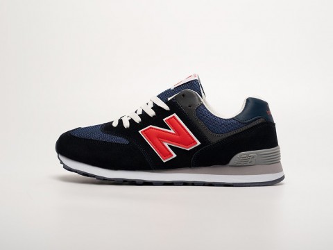 New Balance 574 Navy Blue / Red