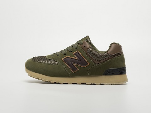 Мужские кроссовки New Balance 574 зеленые Мужские кроссовки New Balance 574 зеленые