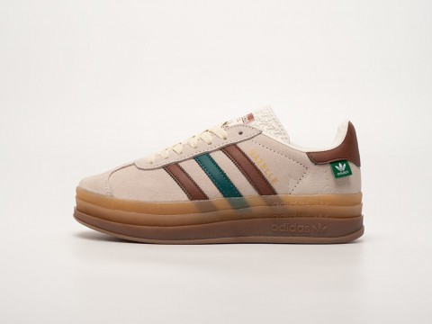 Женские кроссовки Adidas Gazelle Bold WMNS бежевые Женские кроссовки Adidas Gazelle Bold WMNS бежевые