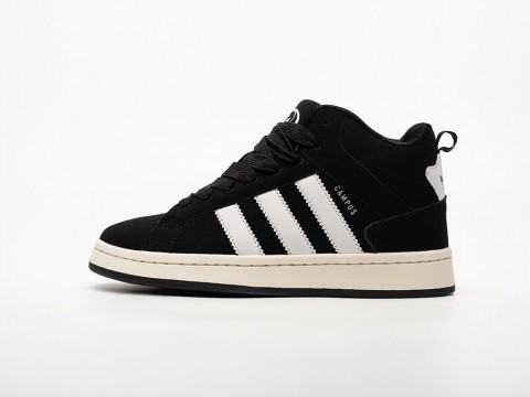 Adidas Campus High WMNS черные замша женские (36-40)