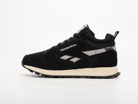 Мужские кроссовки Reebok Classic Leather Mid Ripple черные Мужские кроссовки Reebok Classic Leather Mid Ripple черные