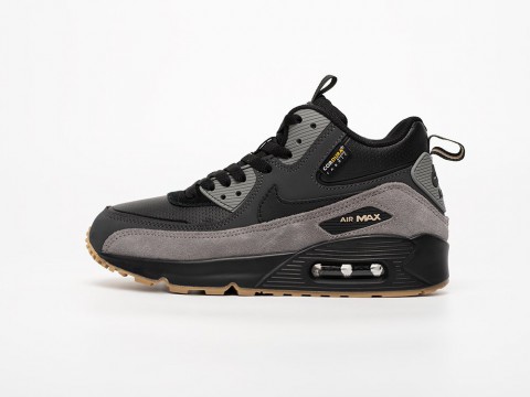 Nike Air Max 90 Mid Winter WMNS Black / Grey артикул 33167 Nike Air Max 90 Mid Winter WMNS Black / Grey артикул 33167