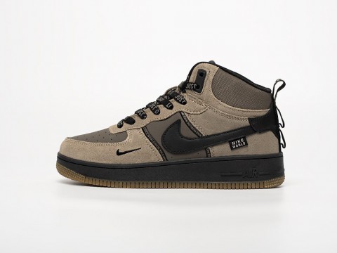 Женские кроссовки Nike Air Force 1 Mid WMNS серые Женские кроссовки Nike Air Force 1 Mid WMNS серые