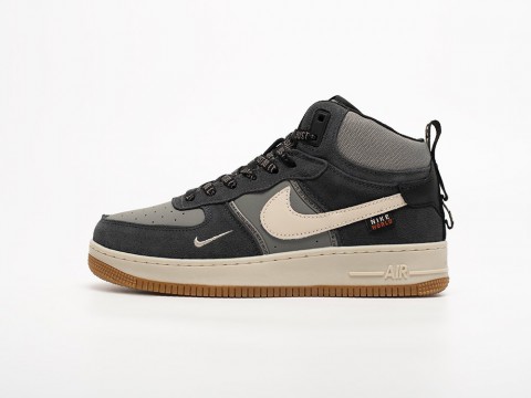 Женские кроссовки Nike Air Force 1 Mid WMNS черные Женские кроссовки Nike Air Force 1 Mid WMNS черные