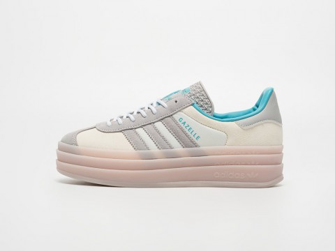 Женские кроссовки Adidas Gazelle Bold WMNS бежевые Женские кроссовки Adidas Gazelle Bold WMNS бежевые