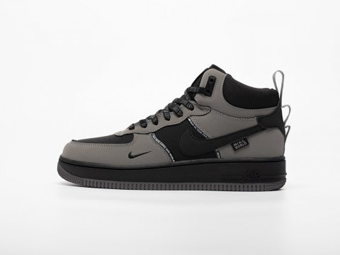 Nike Air Force 1 Mid серые кожа мужские (40-45) Nike Air Force 1 Mid серые кожа мужские (40-45)