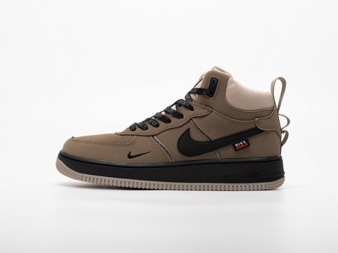 Nike Air Force 1 Mid Beige / Black