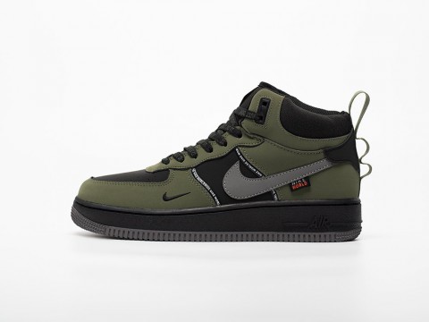 Nike Air Force 1 Mid зеленые кожа мужские (40-45) Nike Air Force 1 Mid зеленые кожа мужские (40-45)