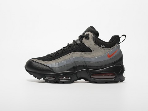 Nike Air Max 95 Sneakerboot серые кожа мужские (40-45)