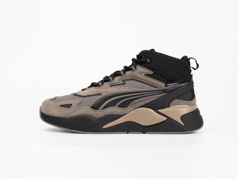 Мужские кроссовки Puma RS-X Hi коричневые Мужские кроссовки Puma RS-X Hi коричневые