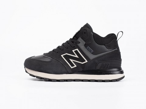 New Balance Stone Island x 574 Mid WMNS Black / White артикул 33375 New Balance Stone Island x 574 Mid WMNS Black / White артикул 33375