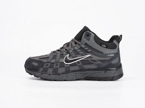 Nike P-6000 High серые текстиль мужские (40-45)