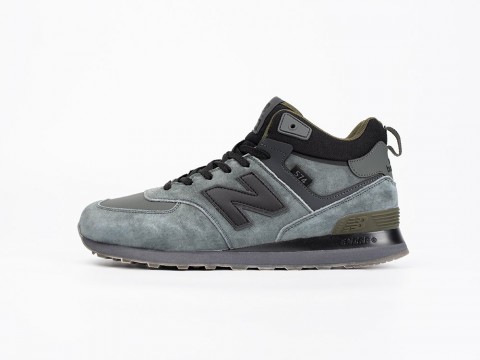 New Balance 574 Mid Iron Blue / Grey / Green