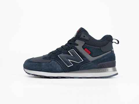 New Balance 574 Mid Navy Blue / Grey