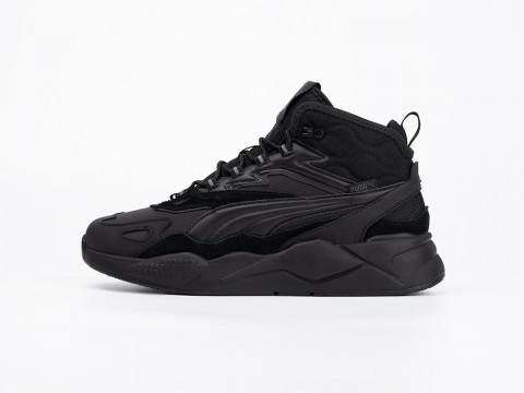 Puma RS-X Hi Triple Black артикул 33411 Puma RS-X Hi Triple Black артикул 33411