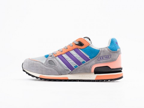 Adidas ZX 750 Grey / Purple / Orange / Blue