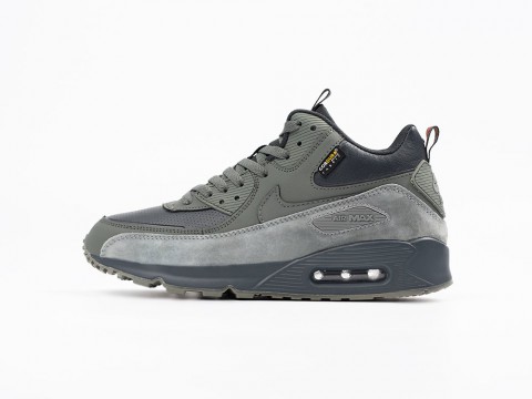 Nike Air Max 90 Mid Winter Grey / Green артикул 33510 Nike Air Max 90 Mid Winter Grey / Green артикул 33510