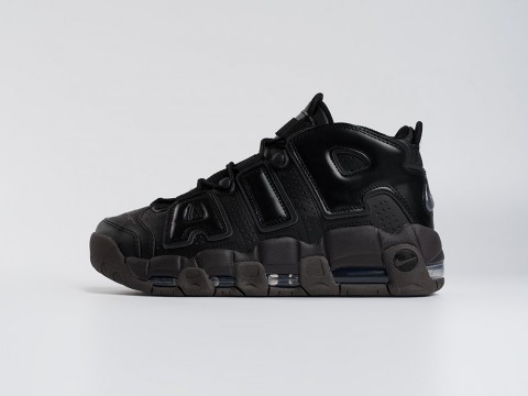 Nike Air More Uptempo черные кожа мужские (40-45) Nike Air More Uptempo черные кожа мужские (40-45)