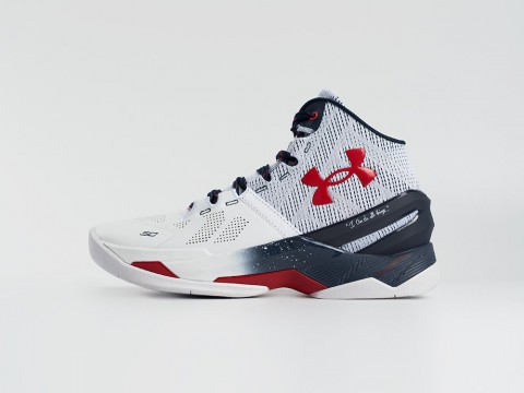 Under Armour Curry 2 White / Red / Navy Blue