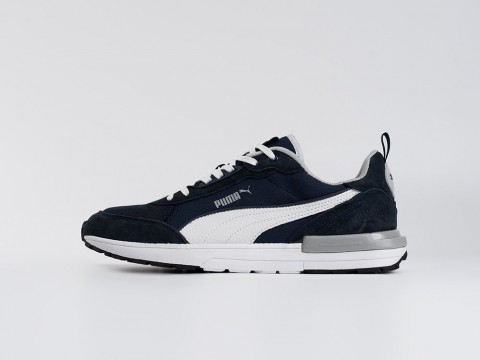 Puma R22 Navy Blue / White