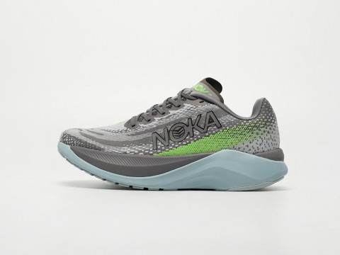 Hoka Mach X Grey / Green / Blue