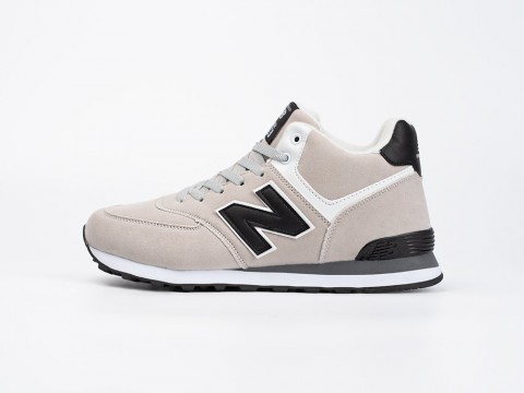 New Balance 574 Mid Beige / White / Black