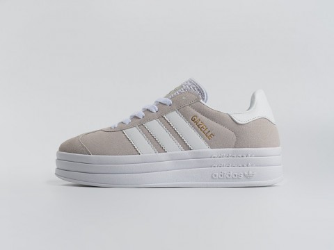 Женские кроссовки Adidas Gazelle Bold WMNS бежевые Женские кроссовки Adidas Gazelle Bold WMNS бежевые