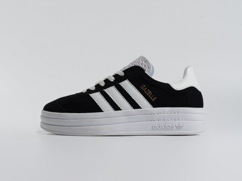 Женские кроссовки Adidas Gazelle Bold WMNS черные Женские кроссовки Adidas Gazelle Bold WMNS черные