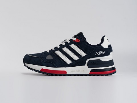 Adidas ZX 750 Navy Blue / White / Red артикул 33974 Adidas ZX 750 Navy Blue / White / Red артикул 33974