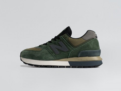 New Balance 574 x Stone Island Green / Black / Navy Blue