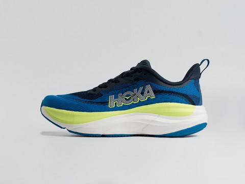 Hoka Skyflow Royal Blue / Black / Neon Green