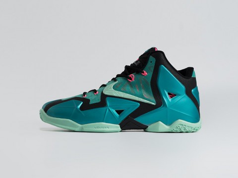 Мужские кроссовки Nike Lebron 11 South Beach голубые Мужские кроссовки Nike Lebron 11 South Beach голубые